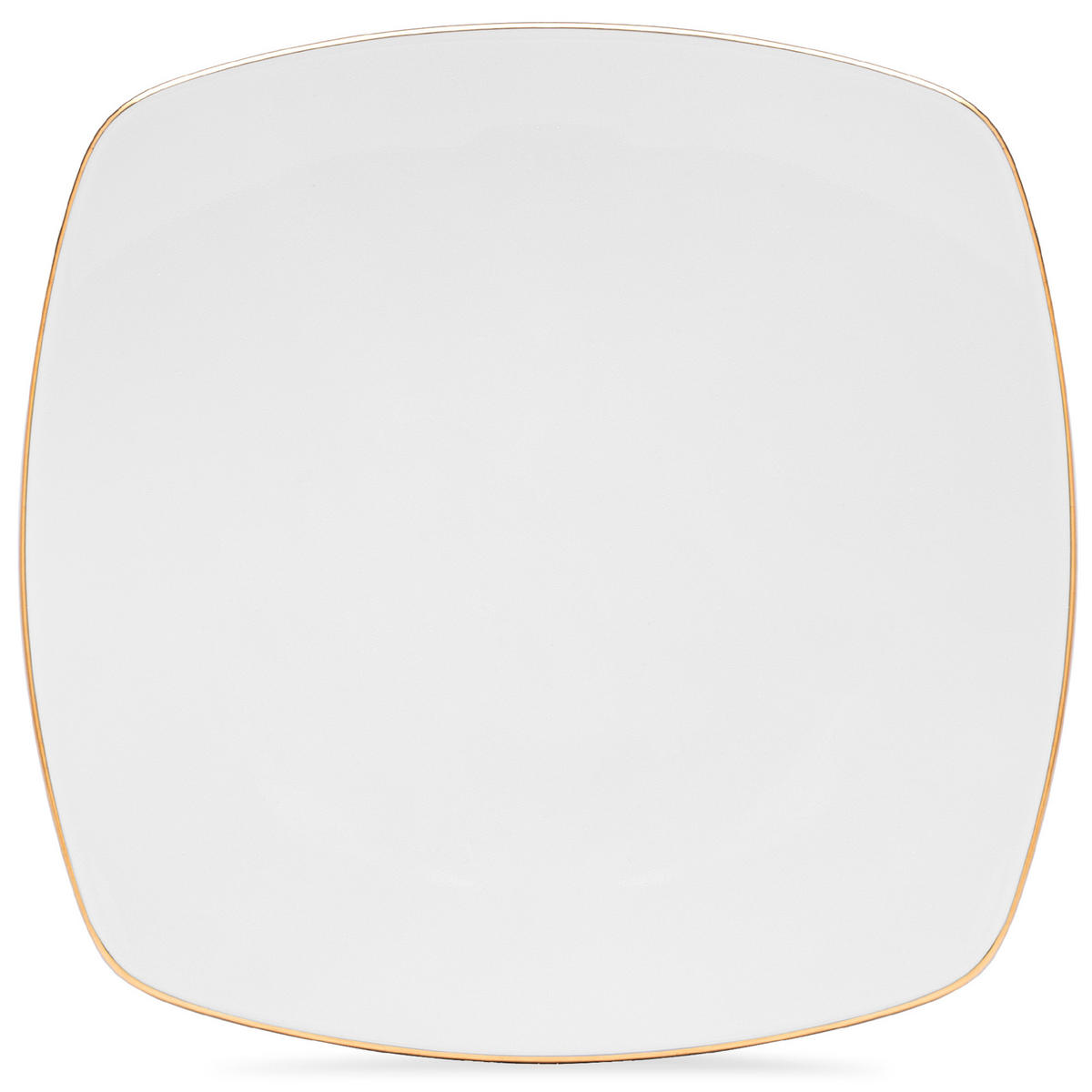 SPEISETELLER CARLINA 6-tlg - Goldfarben/Weiß, Keramik (25.5cm) - KONSIMO®