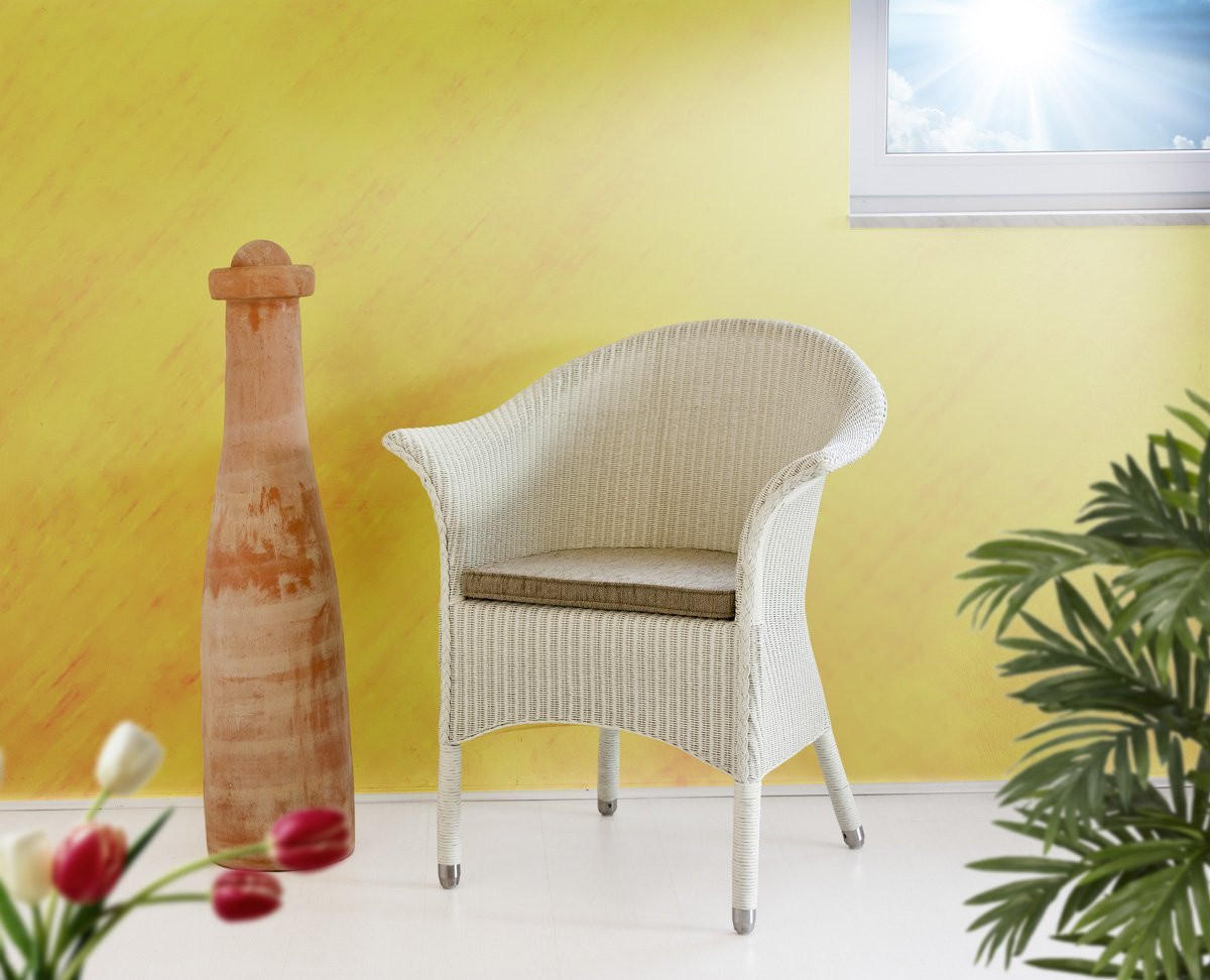 CHARLOTTE Relaxsessel - Weiß, Holzwerkstoff (72/85/57cm) - Sedex