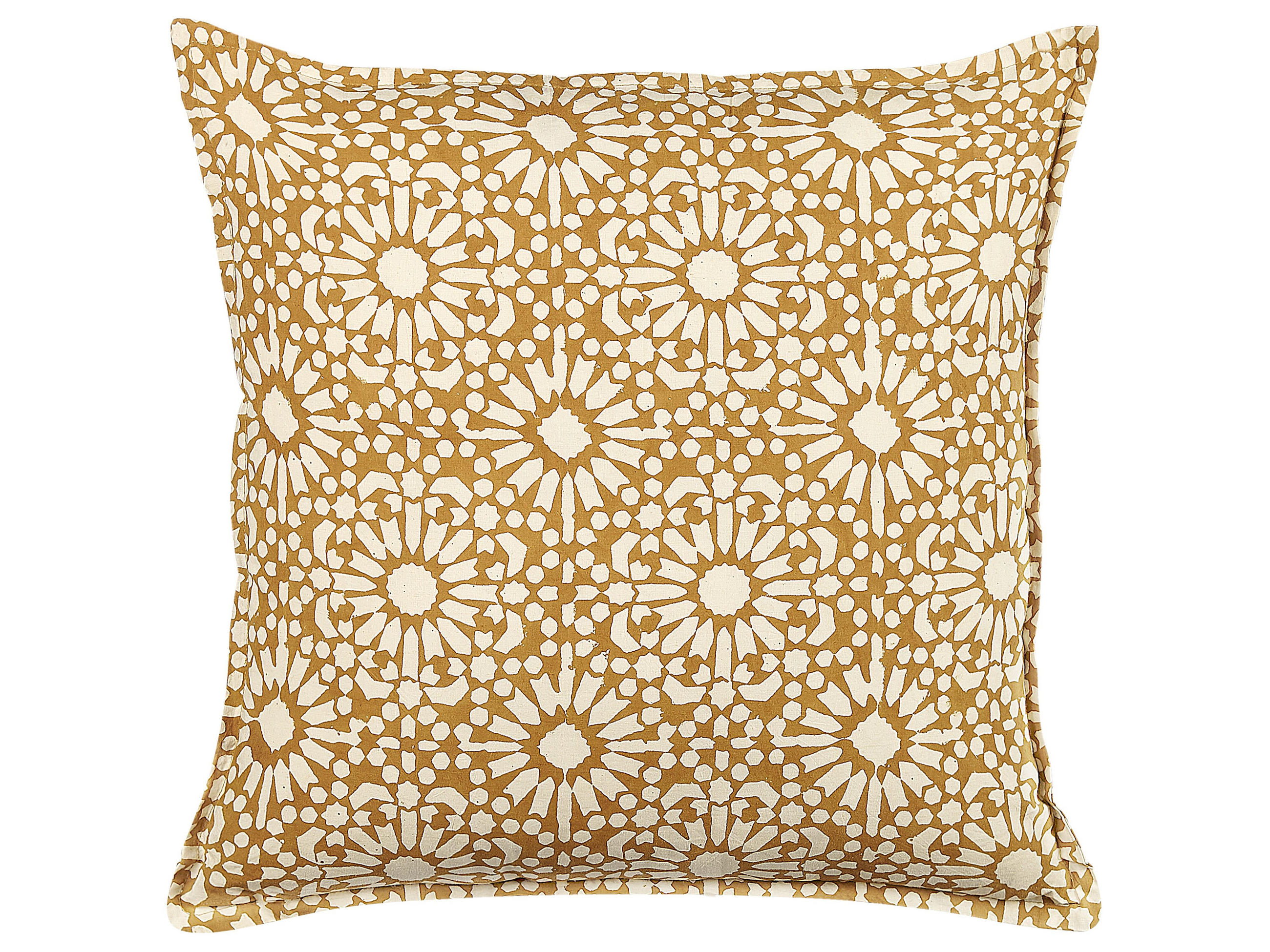 DEKOKISSEN Sandbeige 45/45 cm Ceiba - Beige, Naturmaterialien/Textil (45/45cm) - Beliani