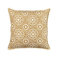DEKOKISSEN Sandbeige 45/45 cm Ceiba - Beige, Naturmaterialien/Textil (45/45cm) - Beliani