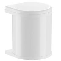 MÜLLEIMER Hailo Mono 1x 15 Liter Küche Einbau ab 40cm Schrank Weiss - Weiß, Metall (36/36.5/30.4cm) - Hailo