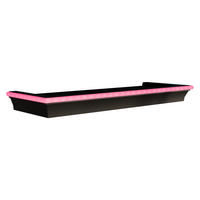 WANDREGAL Wrotyn mit Rosa LED Beleuchtung - Schwarz/Rosa, Kunststoff (46/5/16cm) - MIRJAN24