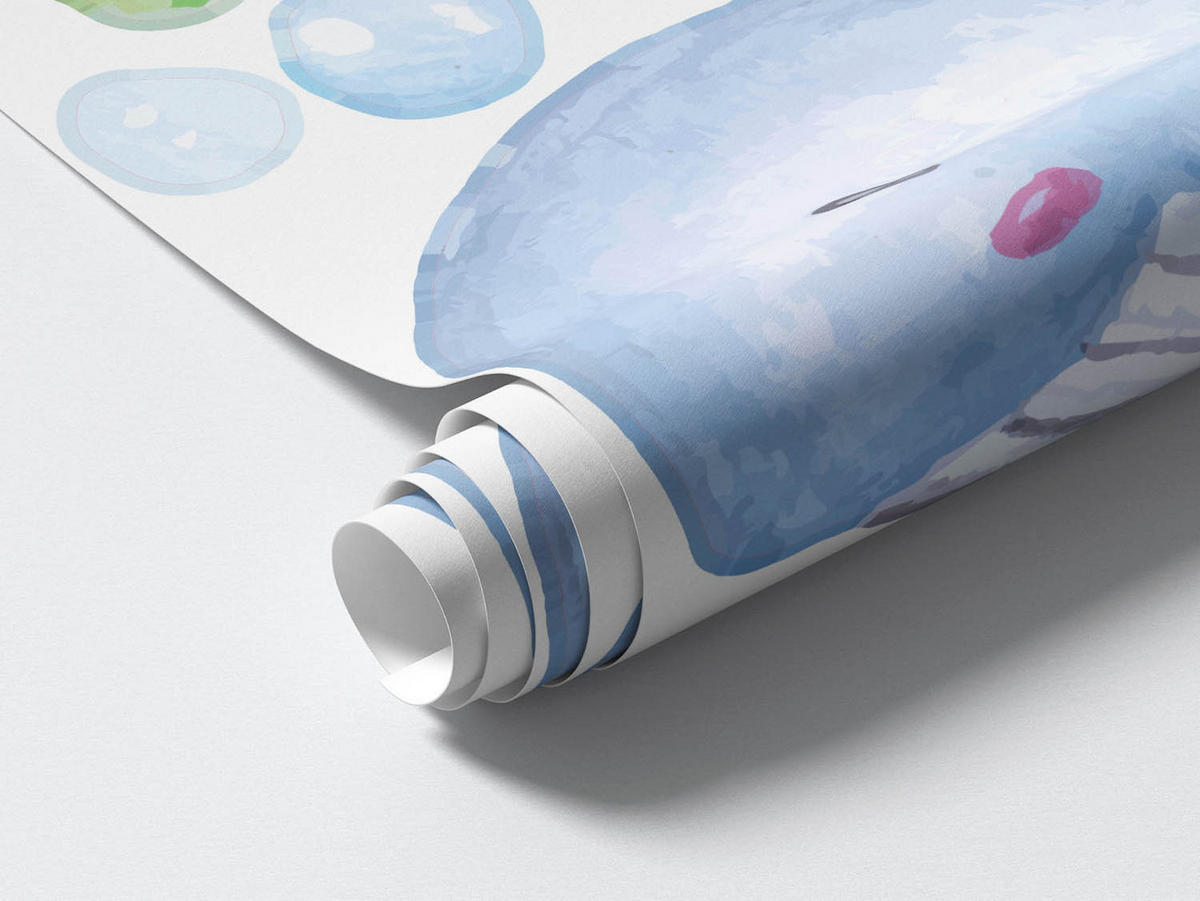 AUFKLEBER 60x85 cm Meerestiere - Multicolor, Kunststoff (60/85/0.1cm) - TULUP