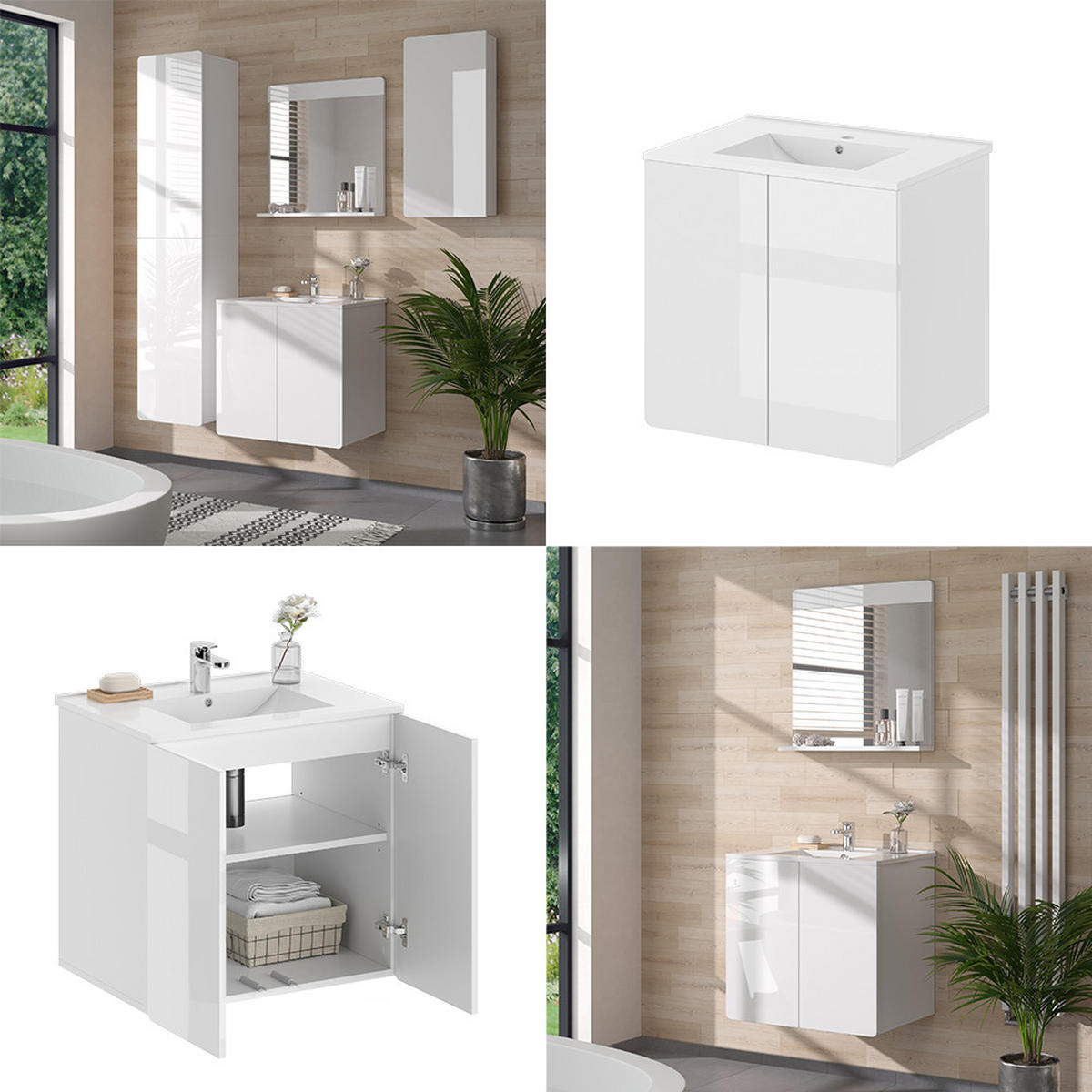 Weiß, Holzwerkstoff (61.8/57.8/44.8cm) - Vicco