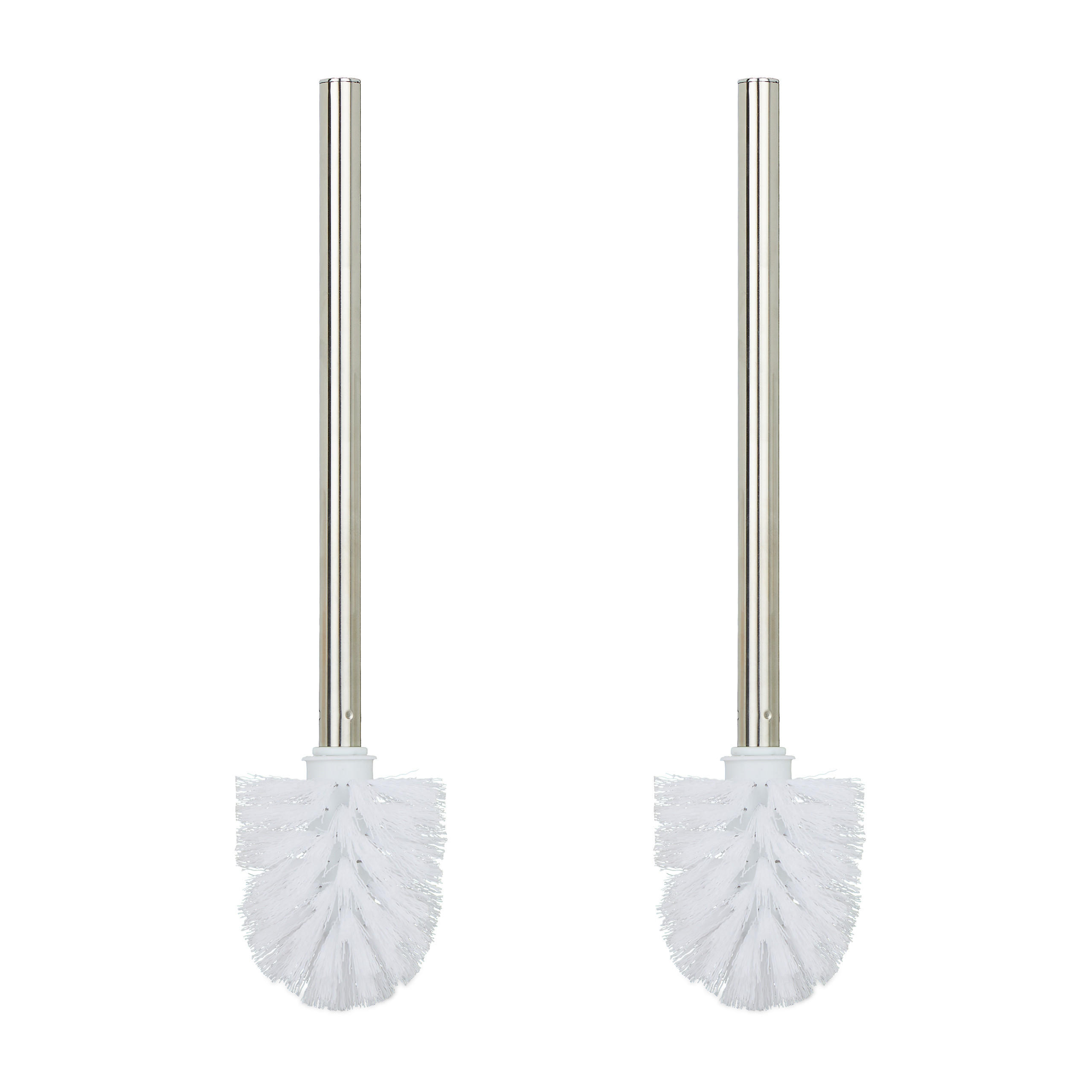 2XTOILETTENBÜRSTE - Multicolor, Kunststoff/Metall (8/35/8cm) - Relaxdays