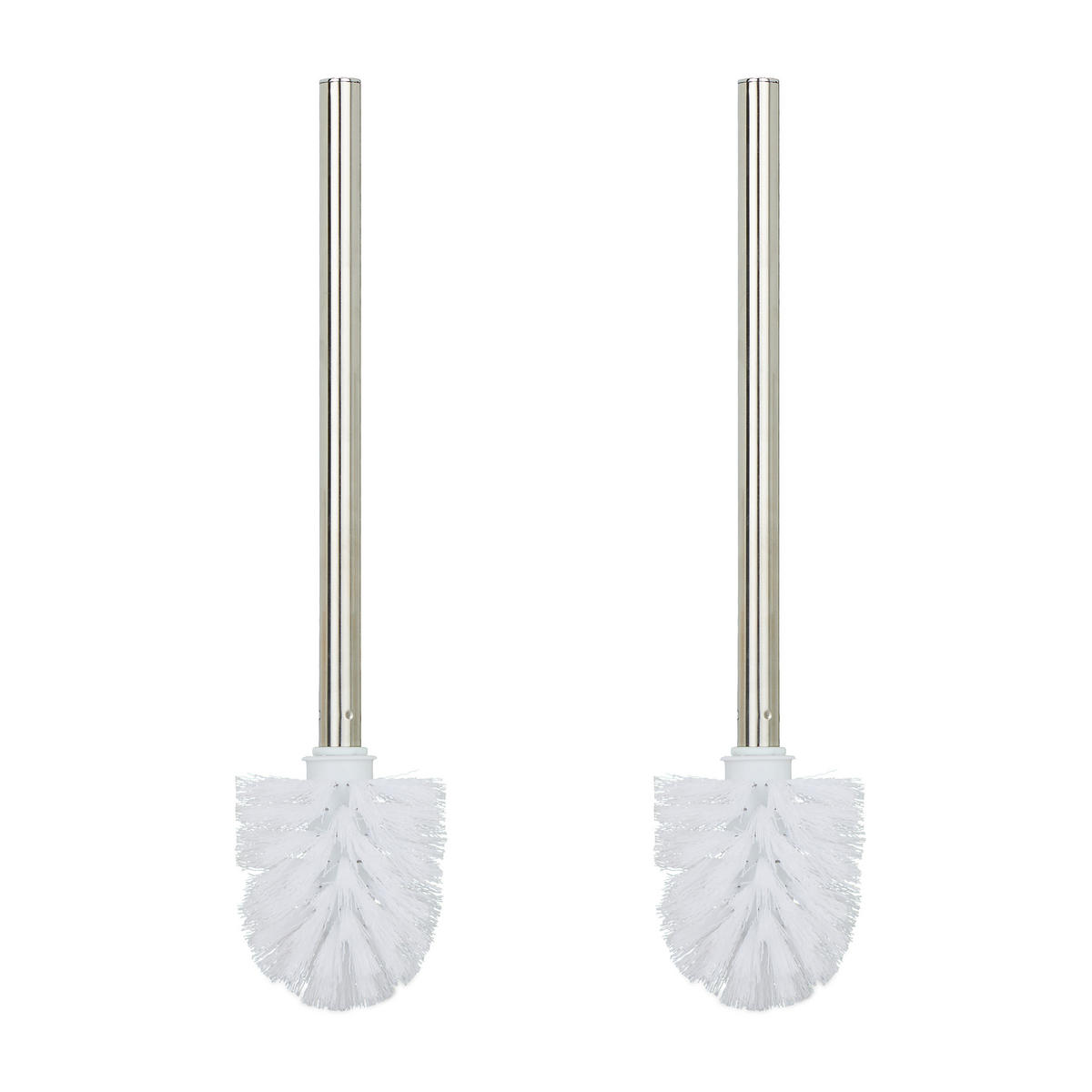 2XTOILETTENBÜRSTE - Multicolor, Kunststoff/Metall (8/35/8cm) - Relaxdays