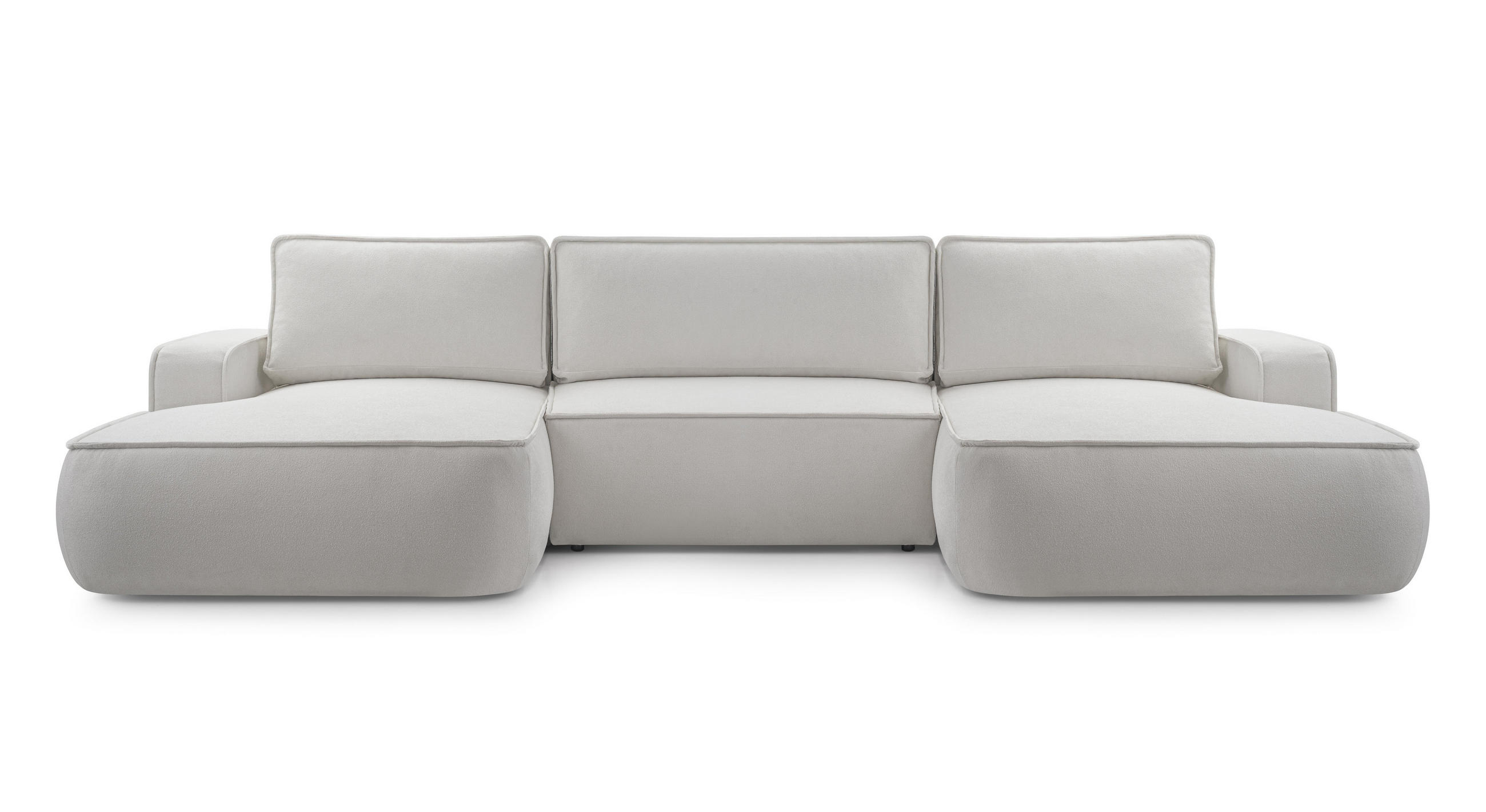 AX Living Wohnlandschaft Hellgrau 364x87x168 cm