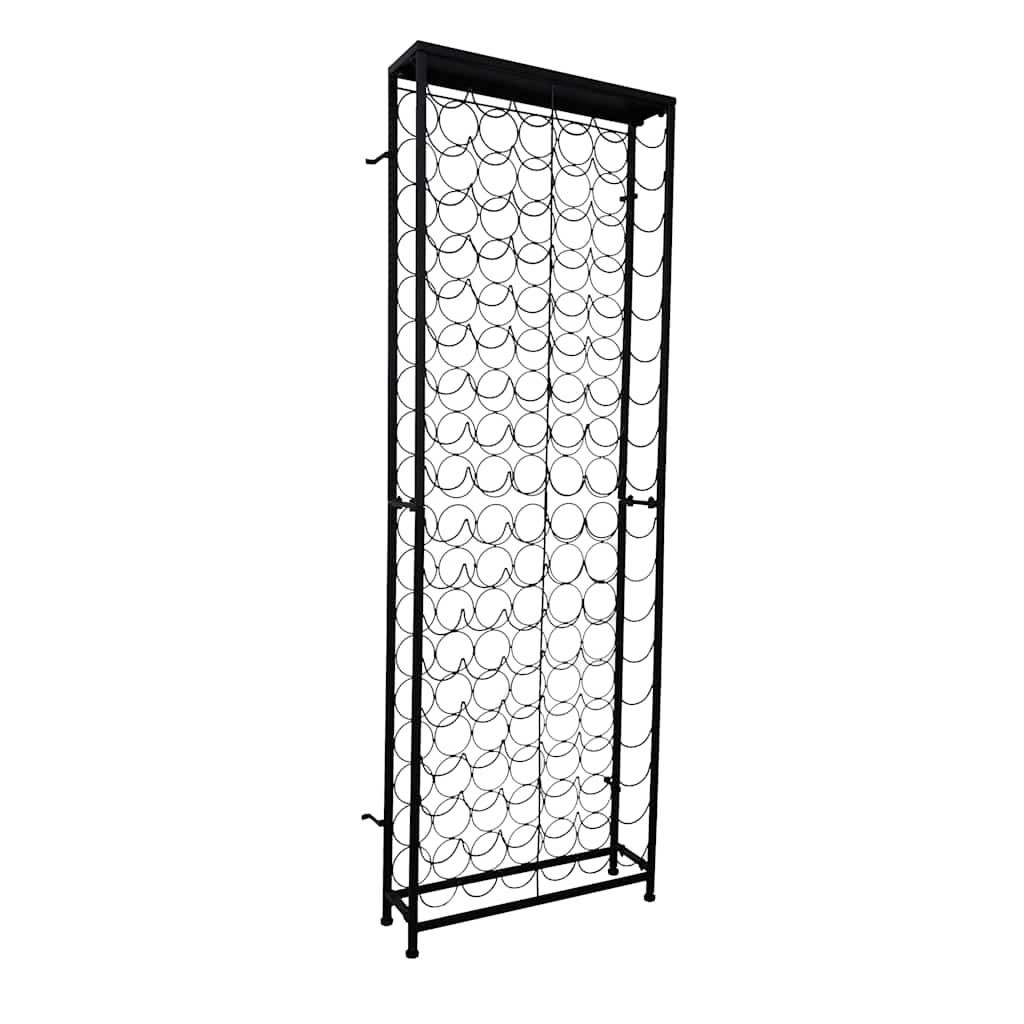 vidaXL Weinregale Schwarz 24x191x65 cm