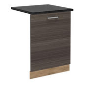 GESCHIRRSPÜLBLENDE R-Line Edelgrau 60 cm , AP Anthrazit - Honigeiche/Eiche Wotan, Holzwerkstoff (60/81.8/1.6cm) - Vicco