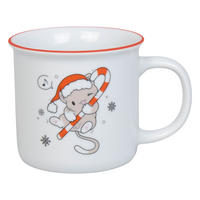 KAFFEEBECHER Lovely Cats Sweet Christmas - Naturfarben, Keramik (0.38L) - Könitz