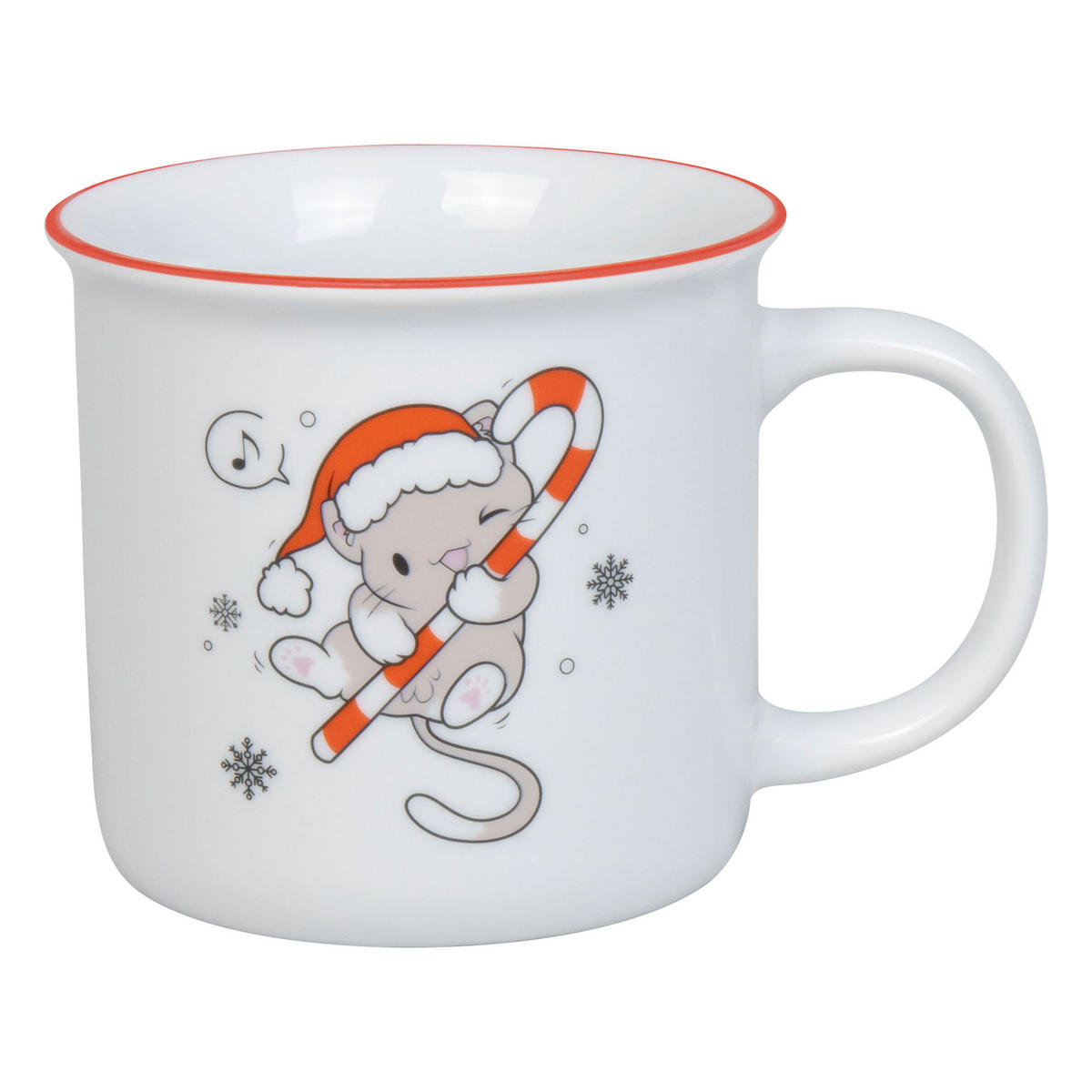 KAFFEEBECHER Lovely Cats Sweet Christmas - Naturfarben, Keramik (0.38L) - Könitz