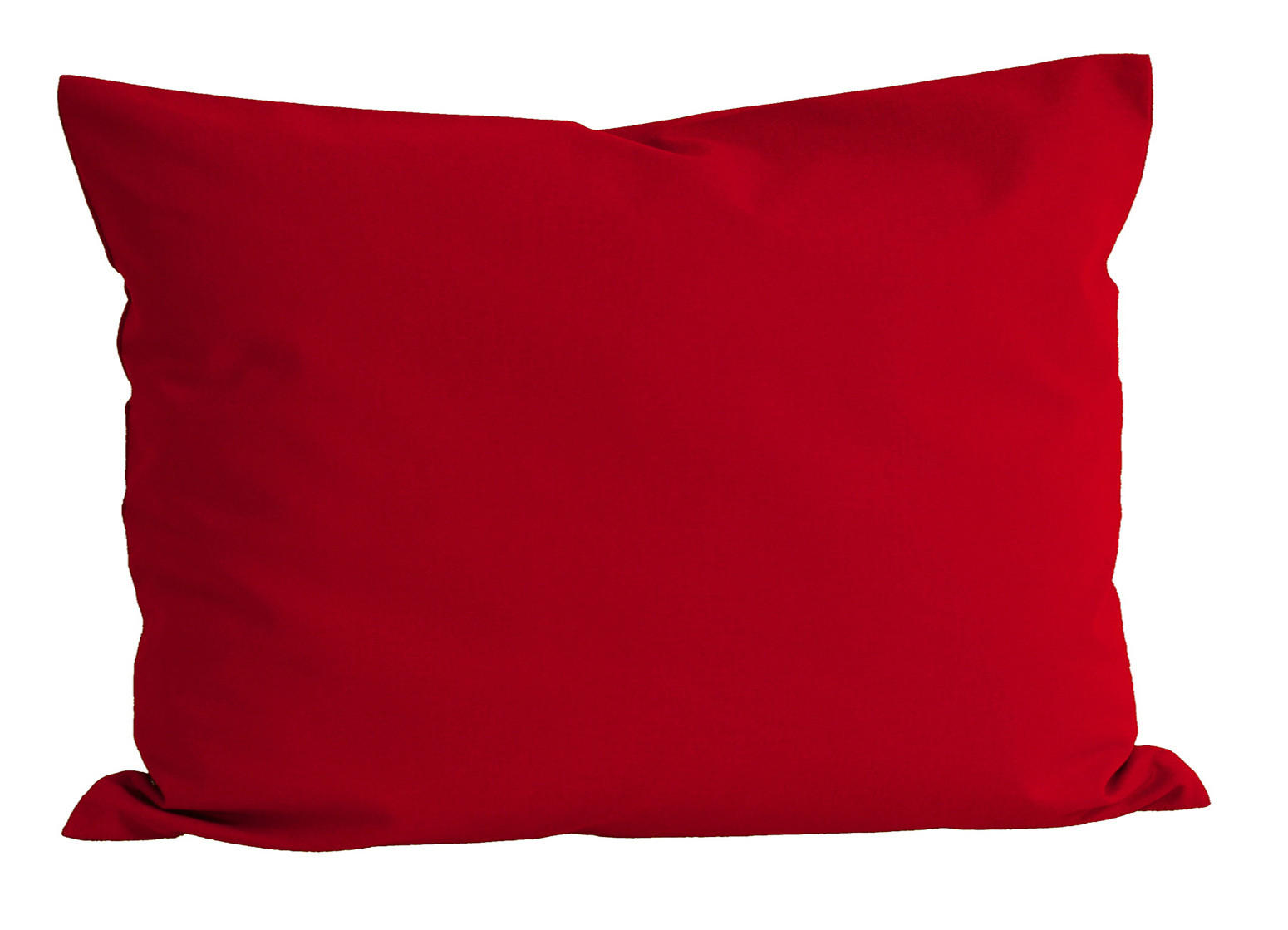 KISSENBEZUG Basic 100% Baumwolle rot 60/40 cm - Rot, Textil (40/60cm) - beties Heimtextil