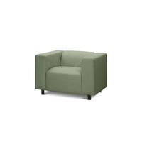 SESSEL July Salbeigrün 95 × 80 × 57 cm - Salbeigrün, Textil (95/80/57cm)