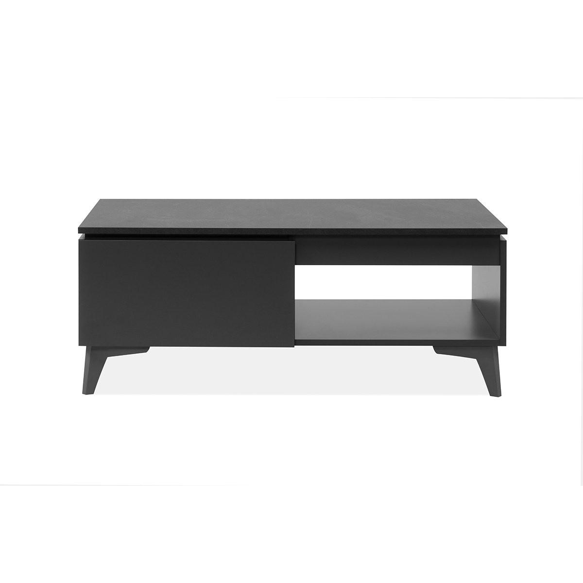 COUCHTISCH Bertrix 55/100/40 cm - Schwarz, Holzwerkstoff (55/100/40cm) - Finori GmbH