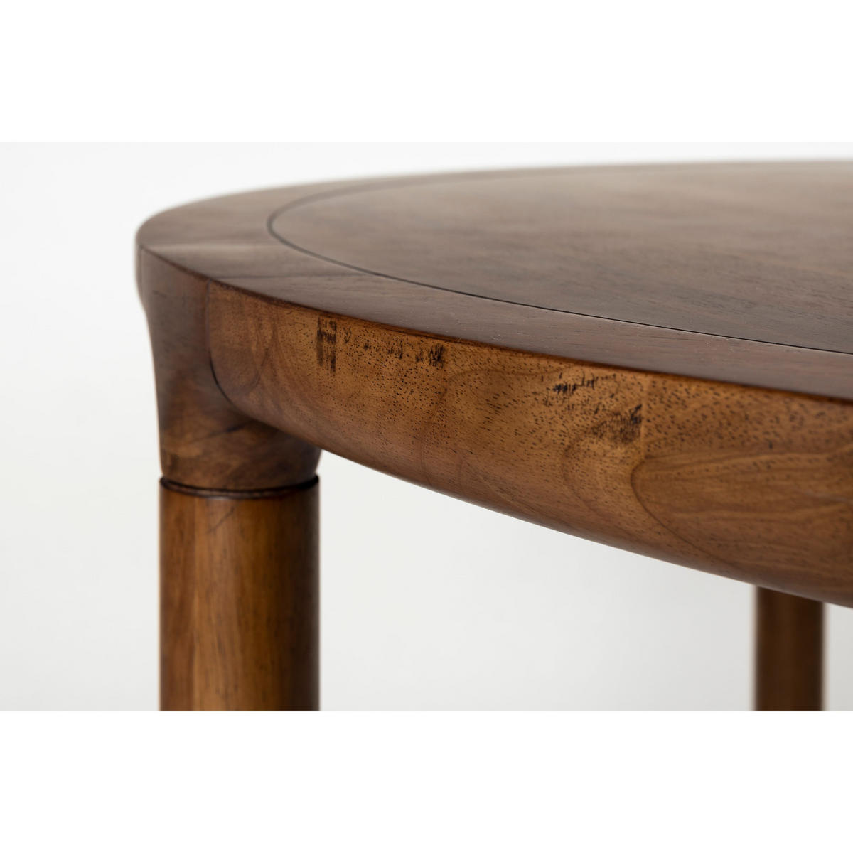 ESSTISCH Storm Rund 128 cm Walnussfarbe - Braun, Holz (128/128/75cm) - Zuiver