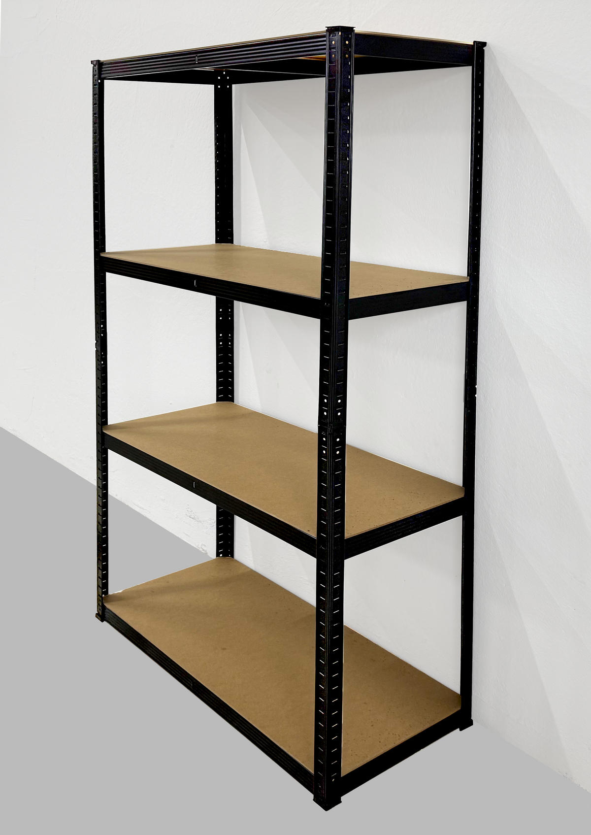 SCHWERLASTREGAL 90x40x180cm - Schwarz, Metall (90/180/40cm) - QUICK STAR
