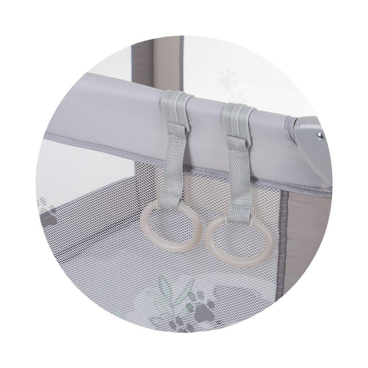 LAUFSTALL Pop-up braun Matratze, Tragetasche, Seiteneingang, faltbar, Babyreisebett - Beige, Metall (100/77/100cm) - Chipolino