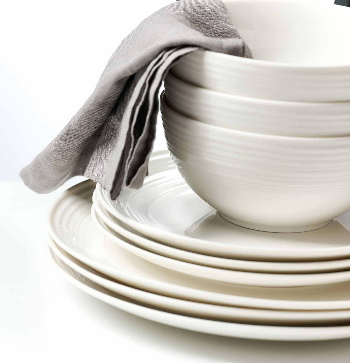 SPEISETELLER Levi Weiß ø 27 cm 6er Set - Weiß, Keramik (27cm) - Ritzenhoff Breker