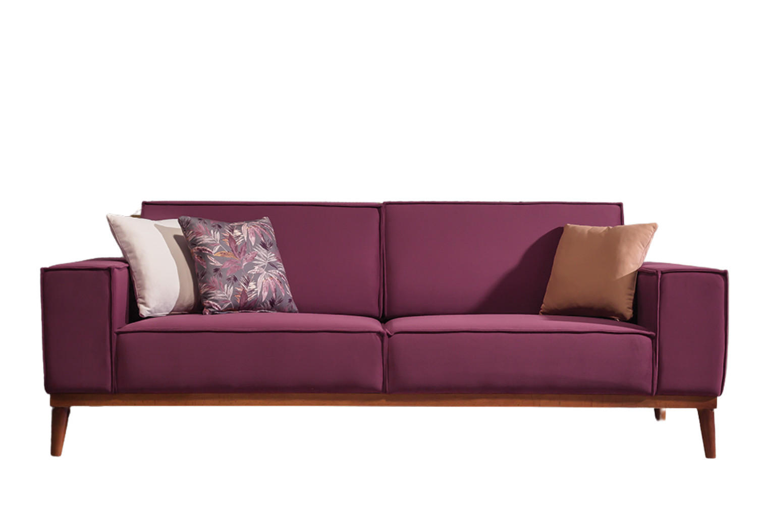 SOFA Retry 3-Sitzer Violett - Violett, Holz/Textil (230/90/96cm) - Villa Möbel