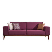 SOFA Retry 3-Sitzer Violett - Violett, Holz/Textil (230/90/96cm) - Villa Möbel