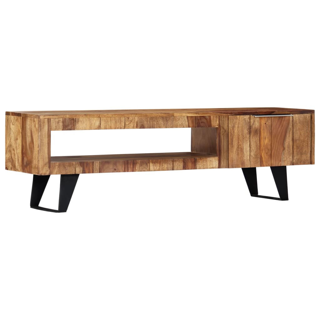 TV-SCHRANK 140/30/40 Cm Massivholz Akazie - Braun, Holz (40/140/30cm) - vidaXL
