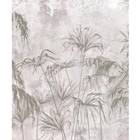 FOTOTAPETE tropische Pflanzen 270 x 225 cm - Grau, Papier (270/225cm) - Sanders & Sanders