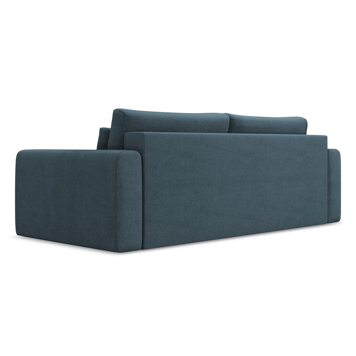 3-SITZER SOFA mit Schlaffunktion Strukturstoff Stoff Blau - Blau/Blaugrau, Kunststoff/Textil (238/82/105cm) - LaMiaSofa