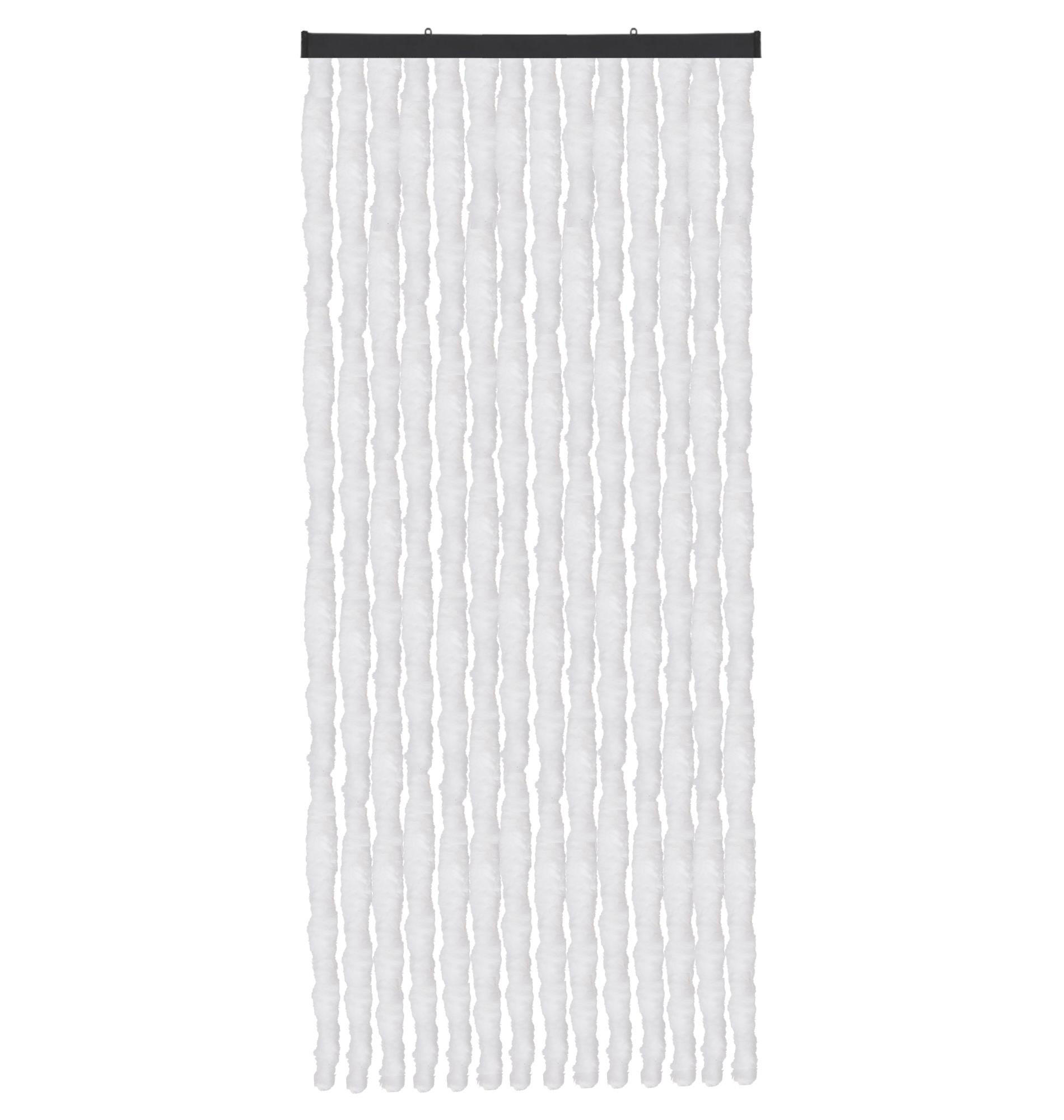 FLAUSCHVORHANG (56x185 cm) Türvorhang in "Weiß" - Weiß, Kunststoff (56/2/185cm) - Arsvita