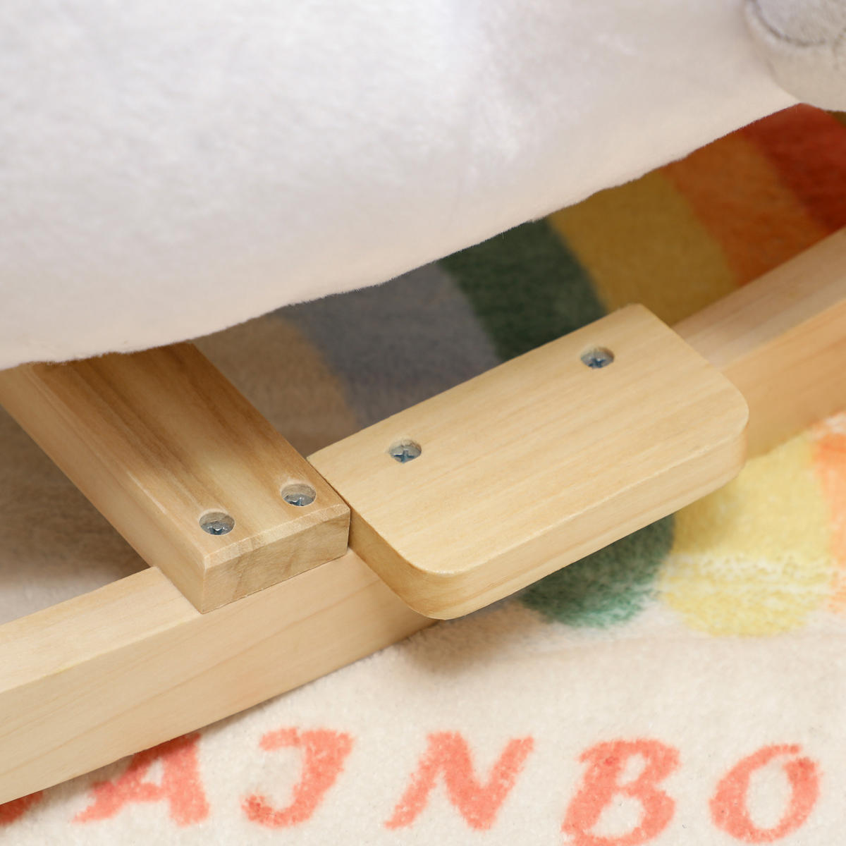 SCHAUKELTIER DE-10206 Schwan mit Schlaflied Weiß - Weiß, Holz (40/68/65cm) - ComfortXL