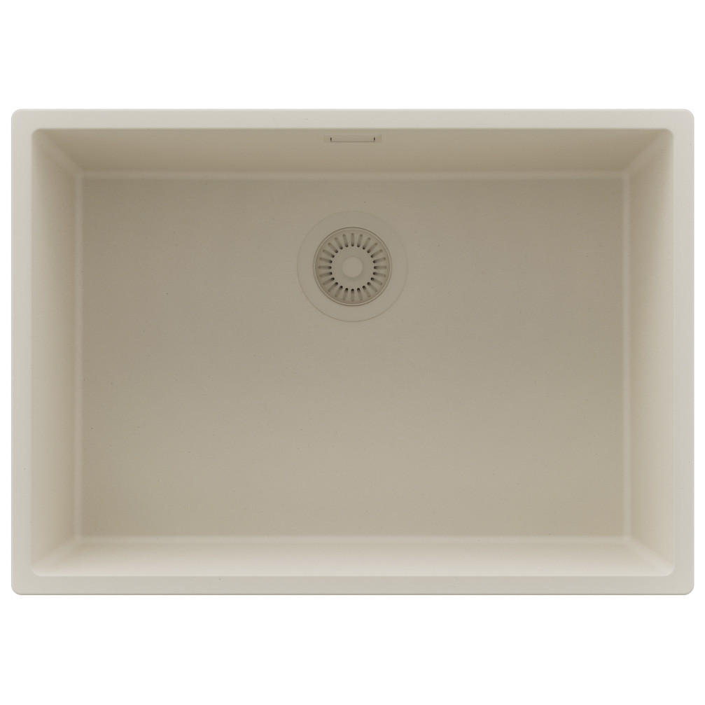 SPÜLBECKEN London Slim, 2-er set Beige 66/47 cm 1 Becken + Ablauf-Set ab 70er Unterschrank - Beige, Kunststoff (66/20/47cm) - Primagran