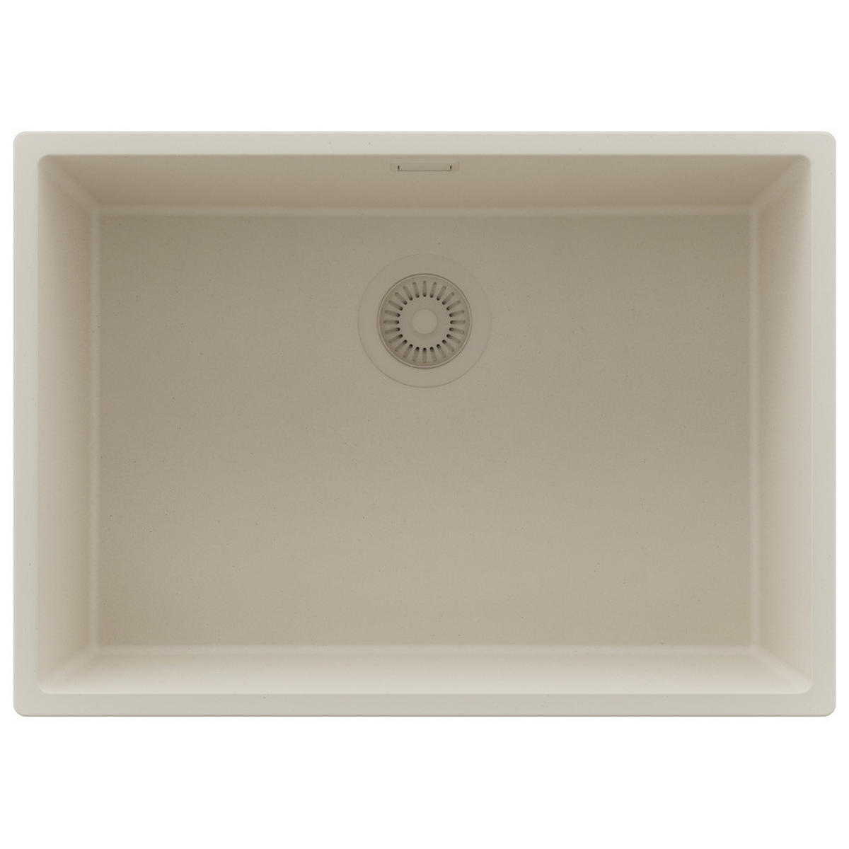 SPÜLBECKEN London Slim, 2-er set Beige 66/47 cm 1 Becken + Ablauf-Set ab 70er Unterschrank - Beige, Kunststoff (66/20/47cm) - Primagran