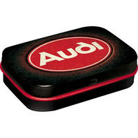 PILLENDOSE Audi Logo Red Shine - Multicolor, Metall (6/1.6/4cm) - Nostalgic-Art