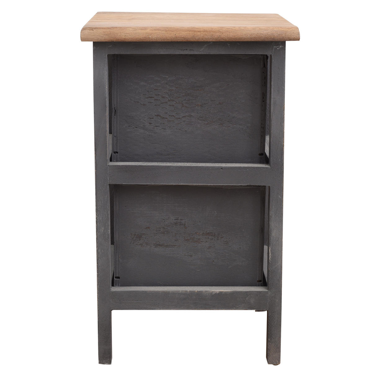 NACHTTISCH Grau 25/25/41 cm - Grau, Holz (25/41/25cm) - Mobili Rebecca