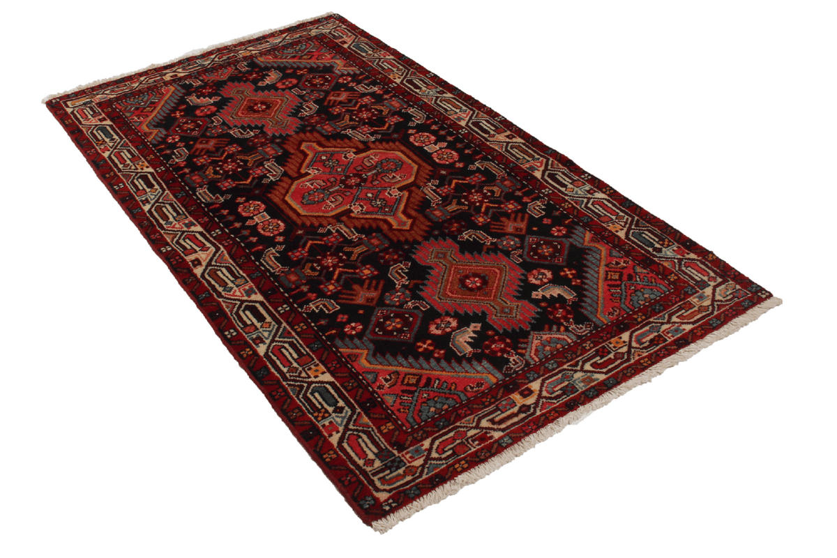 ORIENTTEPPICH handgeknüpft Assadabad Blau 171/97 cm Schurwolle - Blau, Textil (97/171cm) - Looma