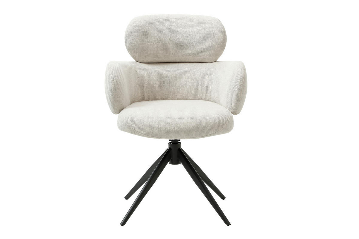 ESSZIMMERSTUHL Sylt, Webstoff, Creme - Creme, Textil (65/88/62cm) - dasmöbelwerk