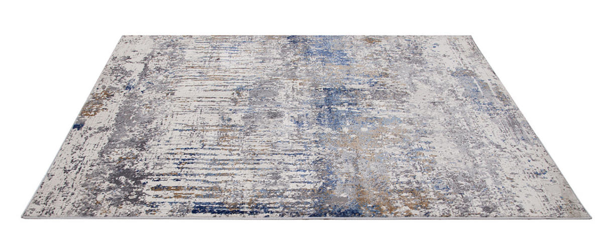 TEPPICH modern Flachgewebe GLIMSON Blau 160 x 230 cm - Blau, Textil (160/230cm) - Novatrend