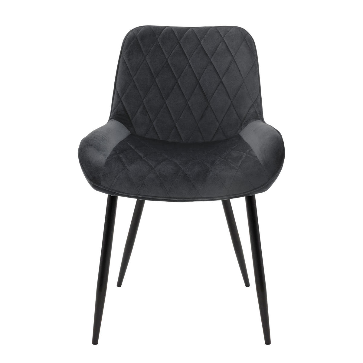 ESSZIMMERSTUHL Anthrazit 6er Set - Anthrazit, Metall (54/81/60cm) - ML-DESIGN