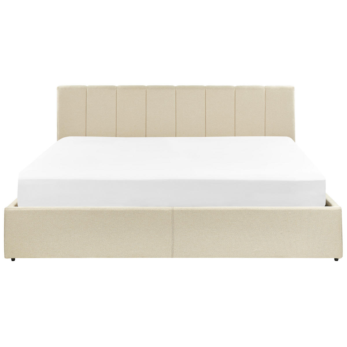 POLSTERBETT 180/200cm Beige Dreux - Beige, Textil (180/200cm) - Beliani
