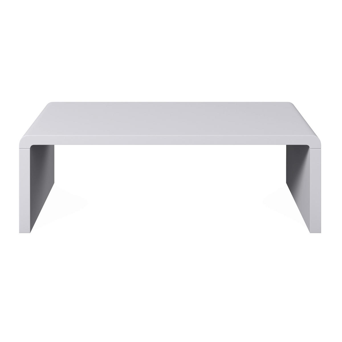 COUCHTISCH Linea Weiß MDF 110/38/50 CM - Weiß, Holzwerkstoff (50/110/38cm) - Bessagi Home