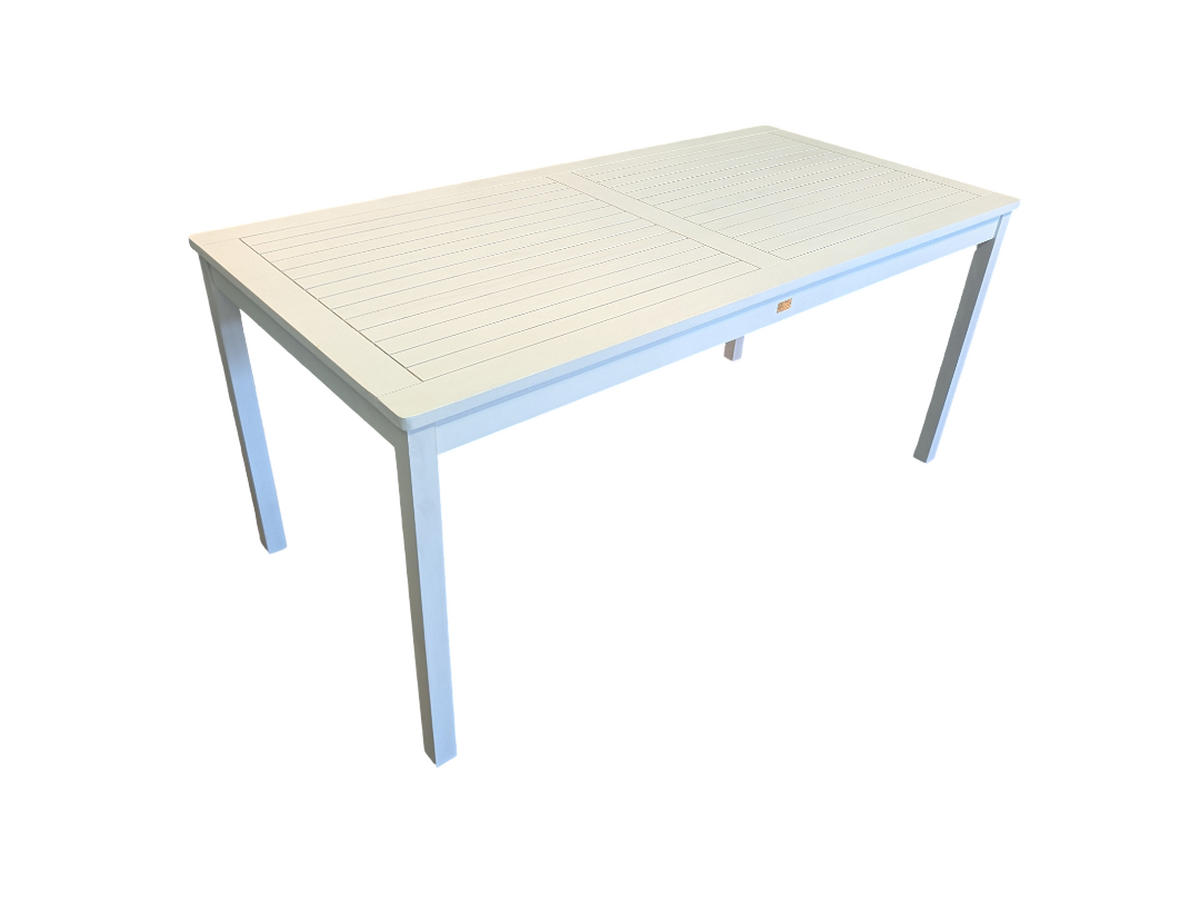 GARTENTISCH Aalborg - Weiß, Holz (165/80/75cm) - Sedex