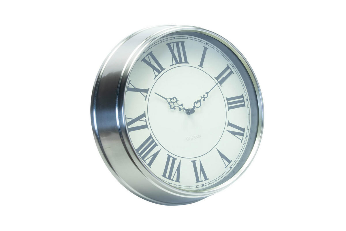 WANDUHR Design Weiß 35/35 cm - Weiß, Glas (1.22/35/9cm) - ONZENO