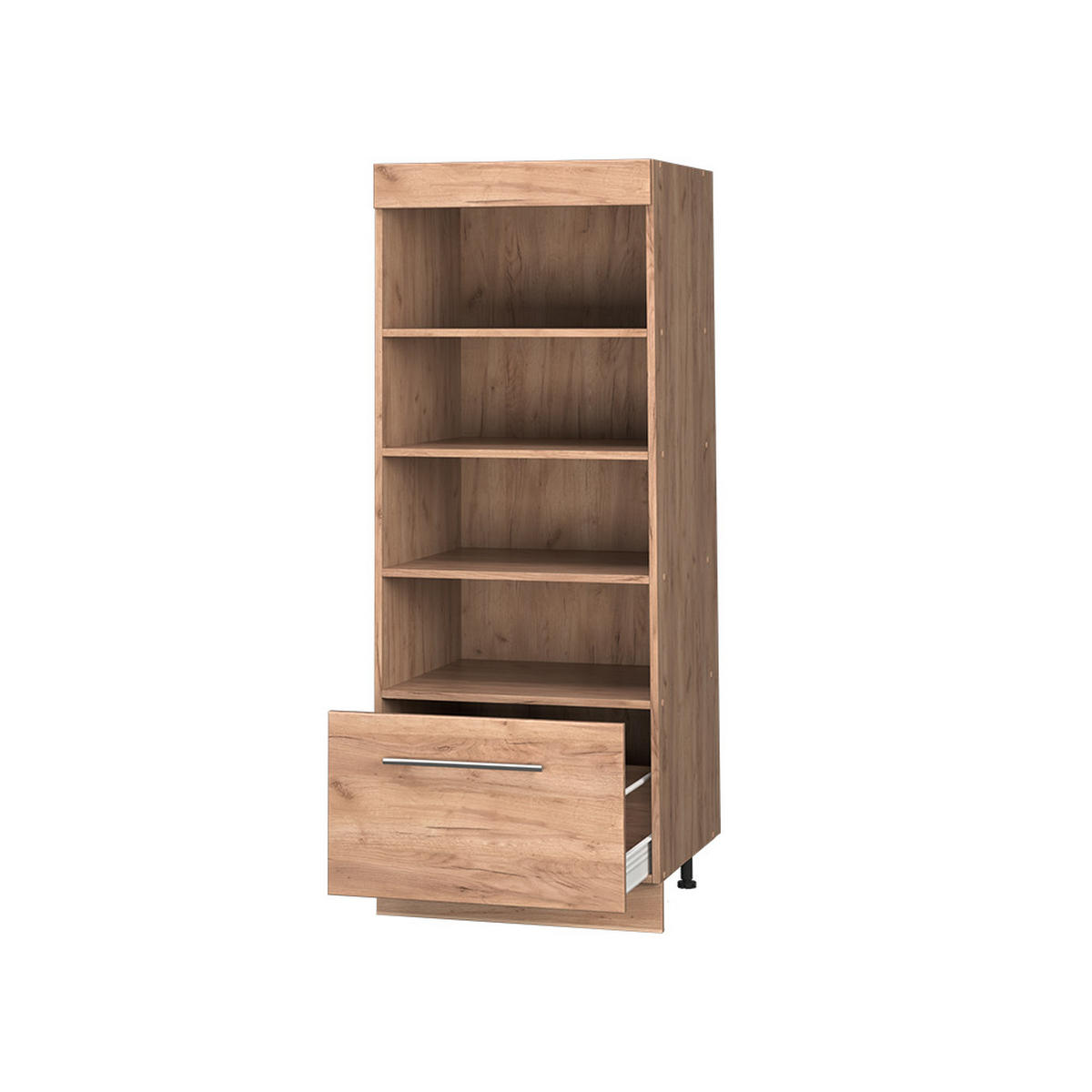 KÖKSHYLLA Fame-Line, Goldkraft ek/Goldkraft ek, 60 cm - Honungsek, Träbaserade material (60/153.6/58.1cm) - Vicco
