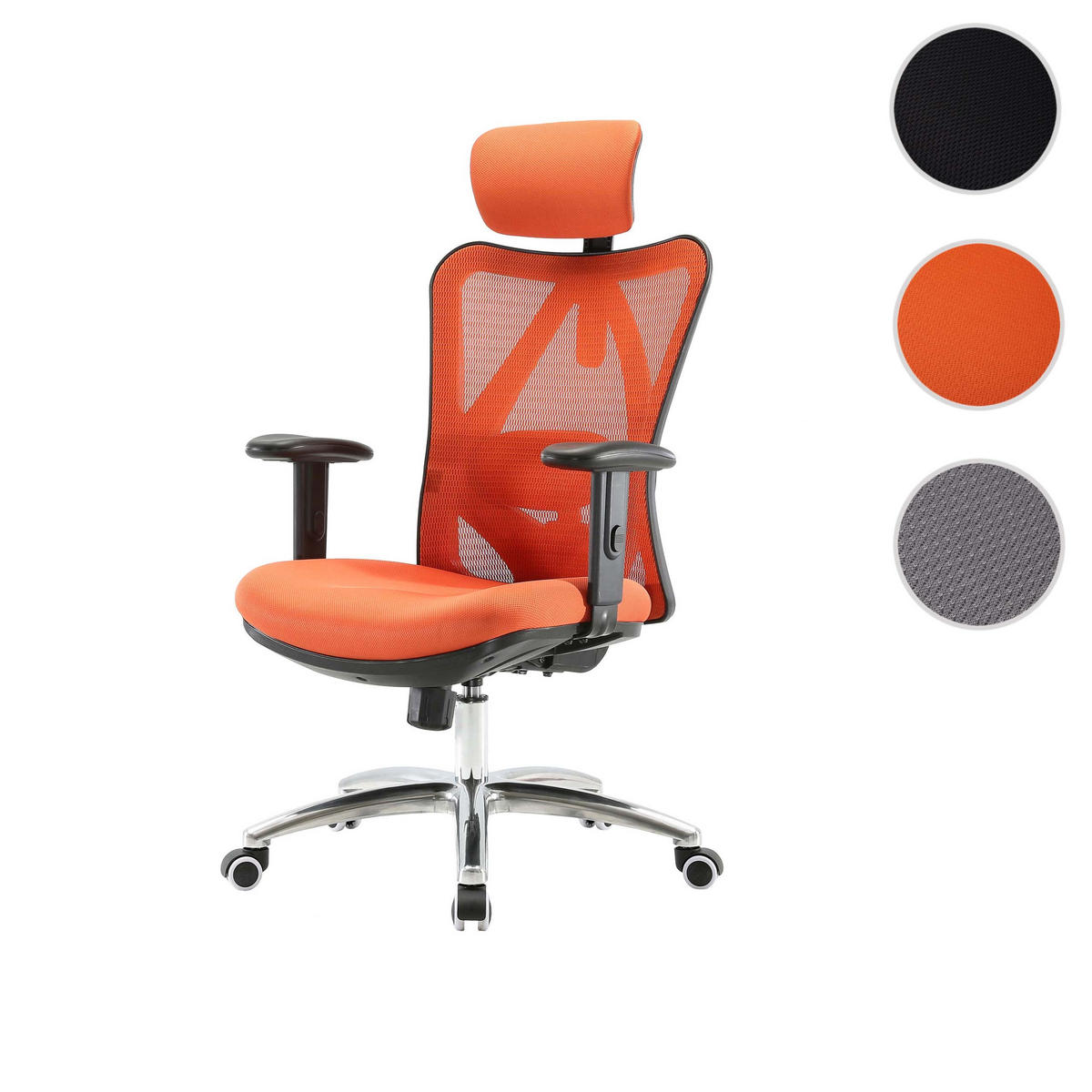 BÜROSTUHL Orange - Orange, Textil (66/129/69cm) - SIHOO
