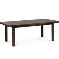 ESSTISCH COSPE ausziehbar bis 300cm, Walnuss dunkel - Walnussfarben, Holz (200/77/100cm) - KONSIMO®