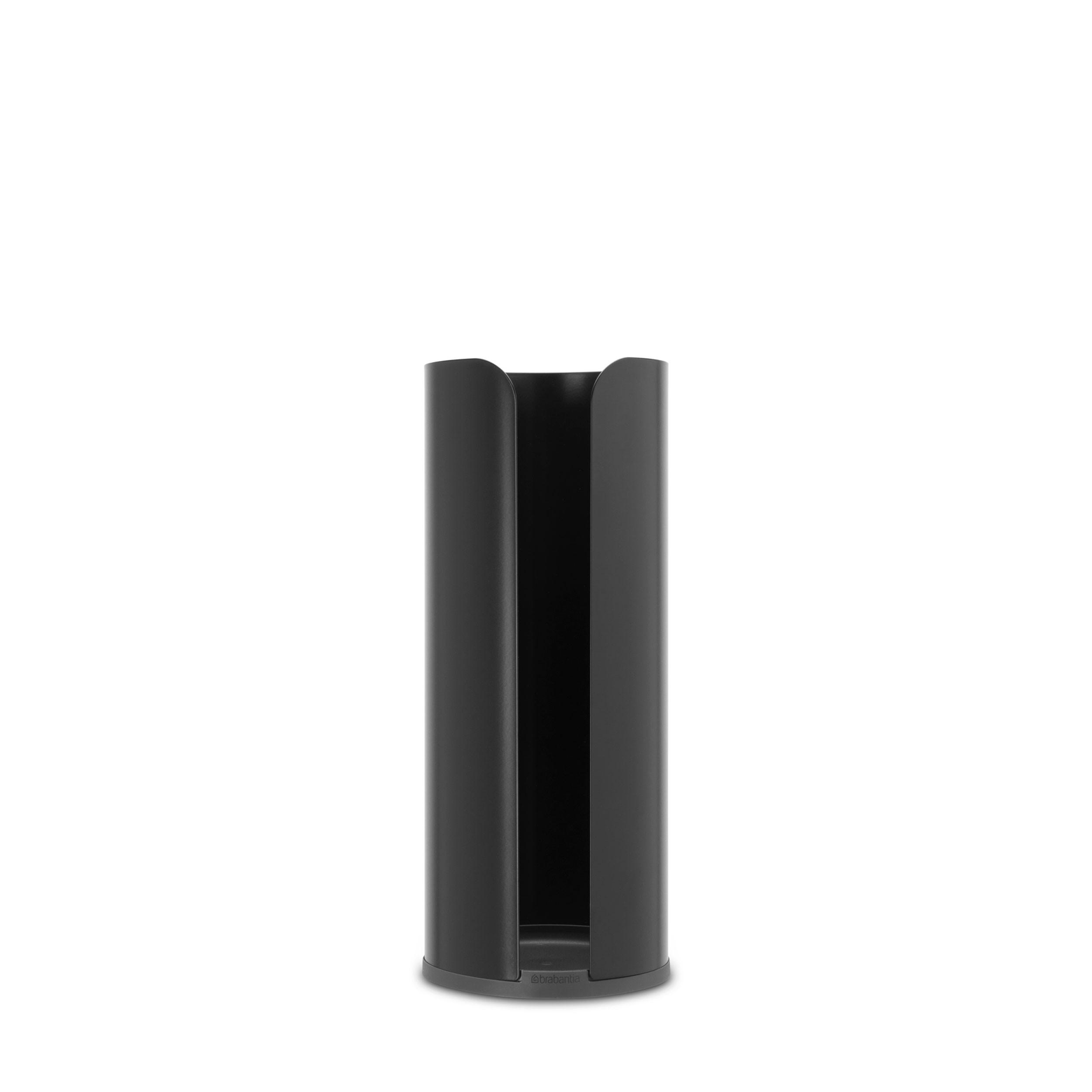 TOILETTENROLLEN-SPENDER, Matt Black, für 3 Rollen - Schwarz, Metall (13.2/32.1/13.2cm) - Brabantia