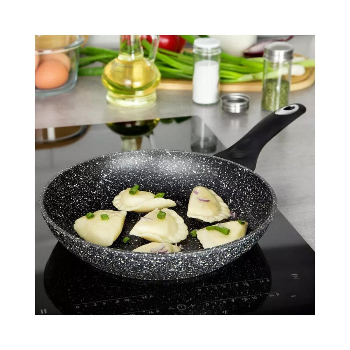 PFANNE Schwarz 30/30/5.2 cm KB7036 - Schwarz, Metall (30cm) - Klausberg 