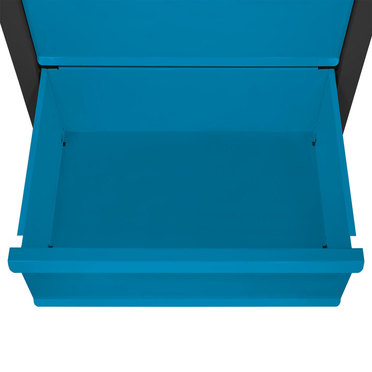 SCHUBLADENSCHRANK Kobra mit 10 Schubladen + Gummiauflage 90x71x55cm Anthrazitgrau/Blau - Blau/Grau, Metall (71/90/55cm) - PROREGAL