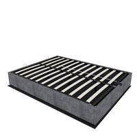 STAURAUMBETT 140/200 cm DE-35444 mit Gaslift Grau - Grau, Metall (140/200cm) - ComfortXL