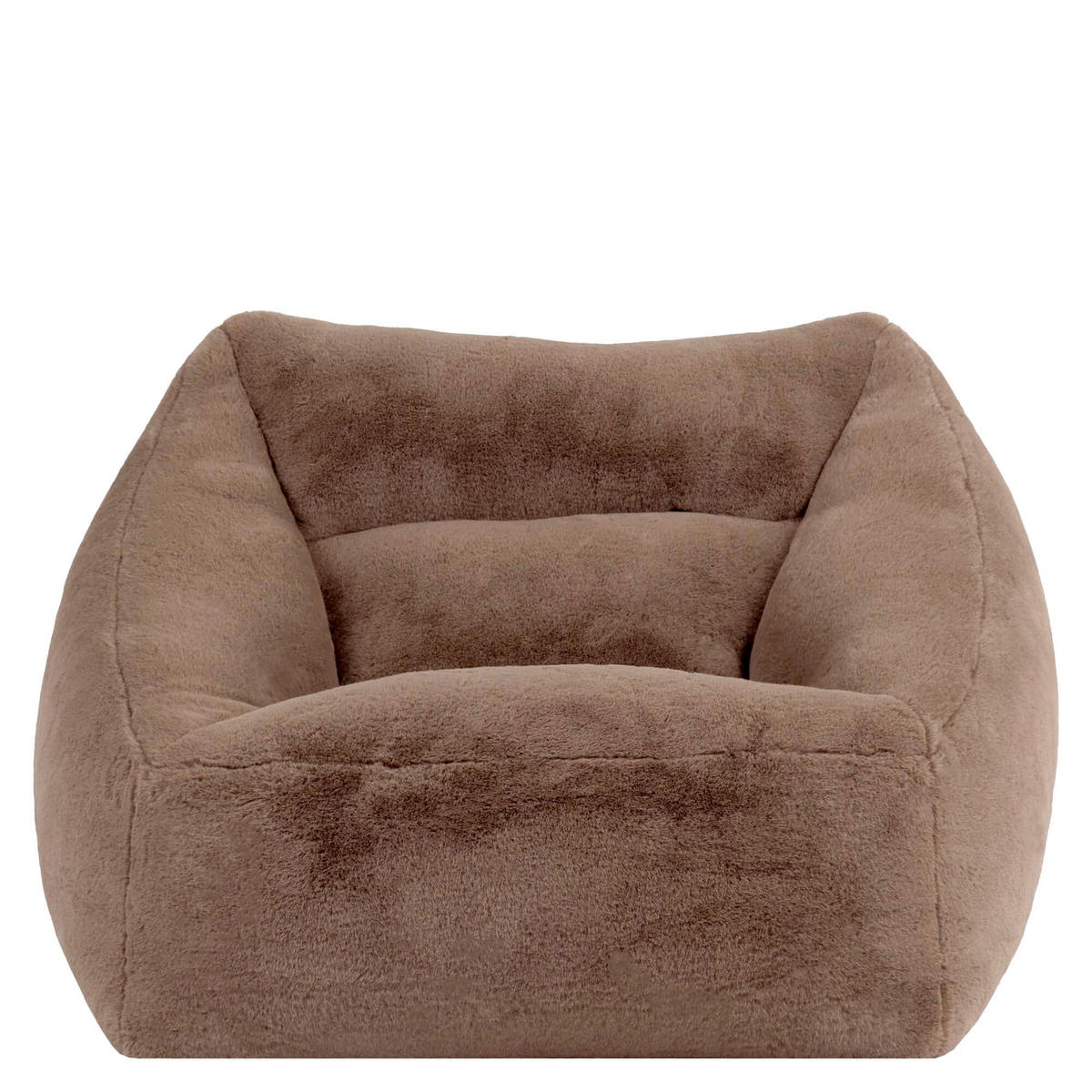 SITZSACK Sessel Natalia flauschig - Mokka, Textil (97/73/84cm) - icon