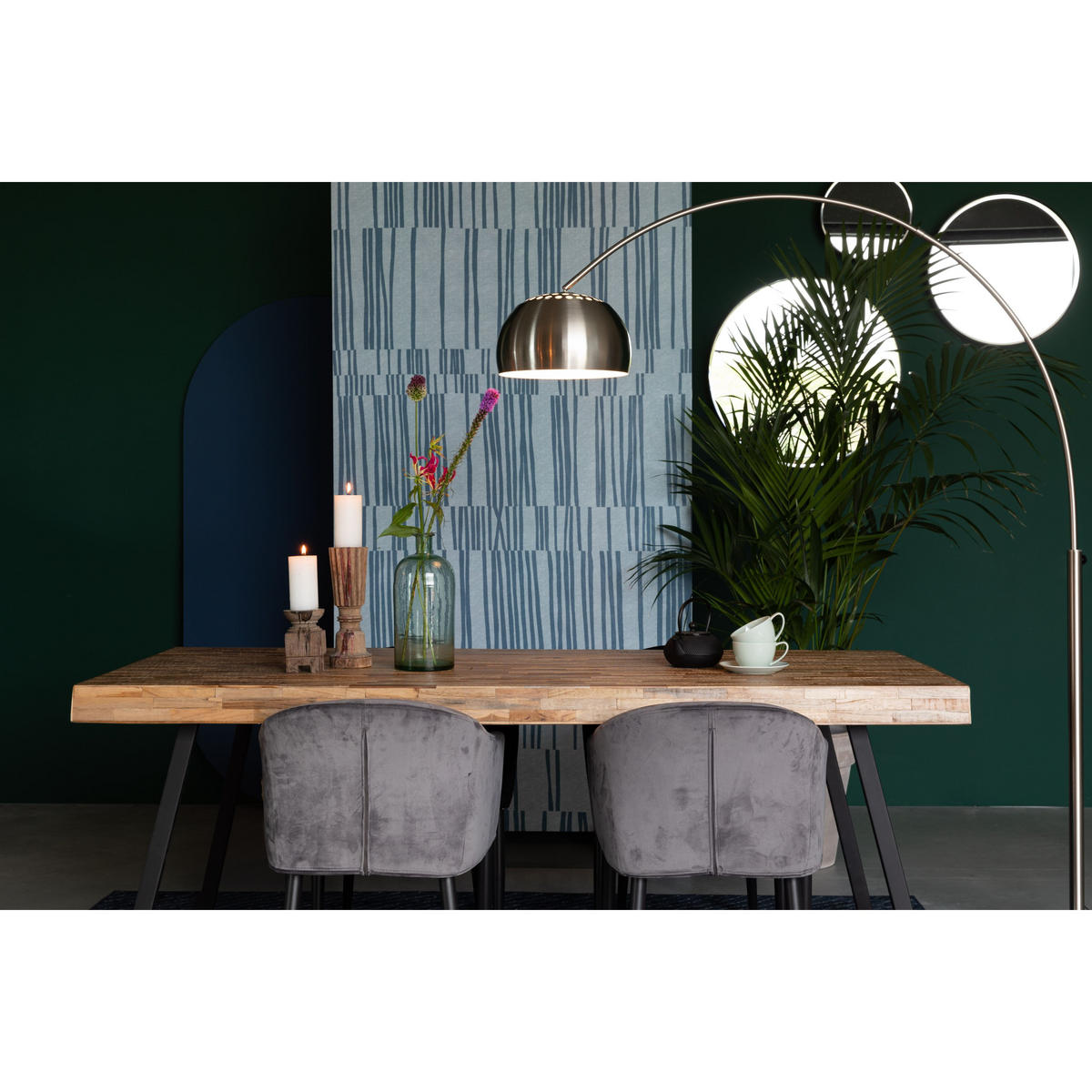 ESSTISCH Suri 220x100 Naturbelassen - Braun, Holz (220/100/76cm) - Housecraft Living